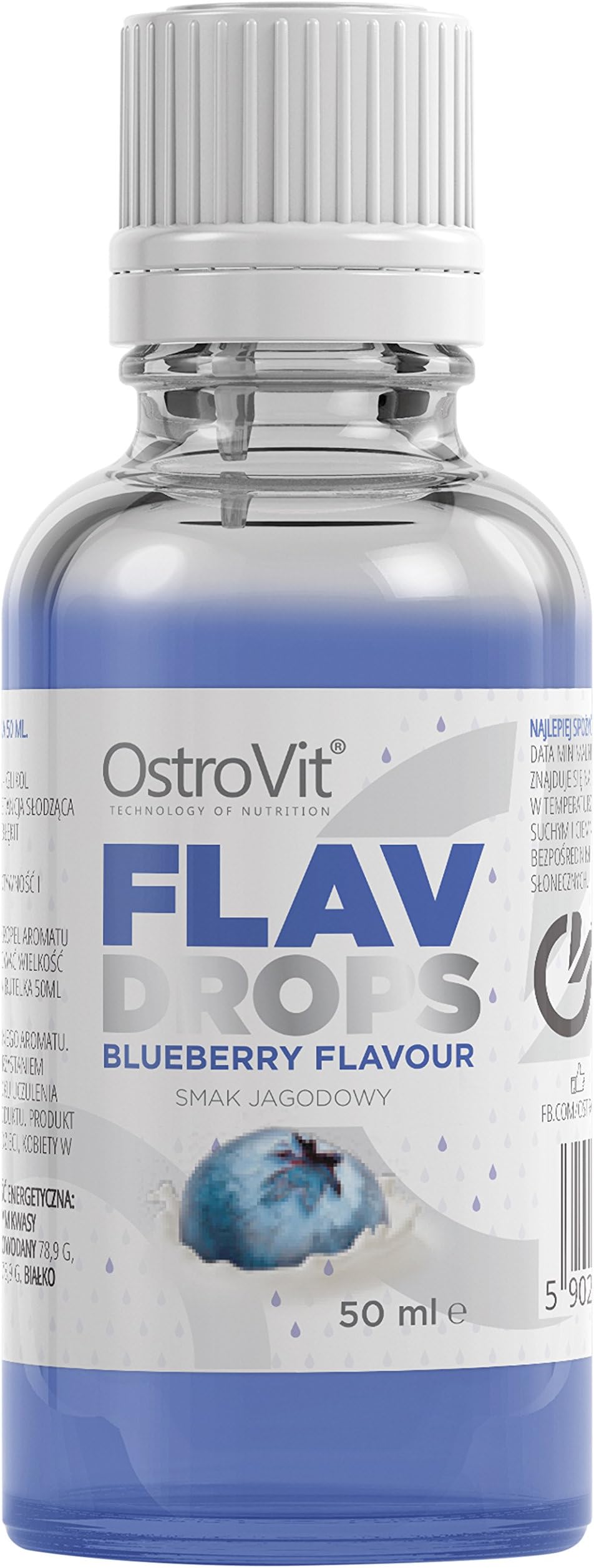 Ostrovit Blueberry Flavour Drops – 50g