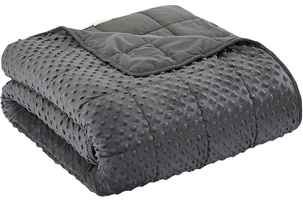 Weighted Blanket for Adults, Comfortable and Soft Throw Weighted Blanket with Premium Glass Beads for All Season 15 lbs 60"x8