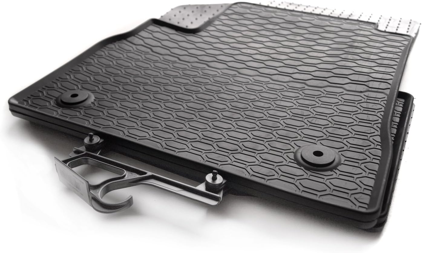 KH Parts Rubber Mats Original Quality Rubber Foot Mats Set of 4 Black