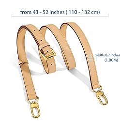 BEUDW Vachetta Leather Adjustable Crossbody Strap