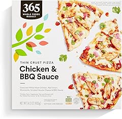 365 Everyday Value, Chicken & BBQ Sauce Thin Crust Pizza, 14.3 oz, (Frozen)