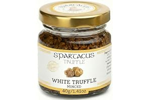 Spartacus White Truffle, Chopped, Preserved in Extra Virgin Olive Oil, The Perfect Gourmet Seasoning for Pizza, Pasta, Salads