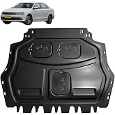 Frencstr Front Engine Splash Shield Fit for Volkswagen Jetta 2006-2018 Engine Case Guards Suitable for Jetta Under Engine Cover Mud Flaps Directly Replace Original
