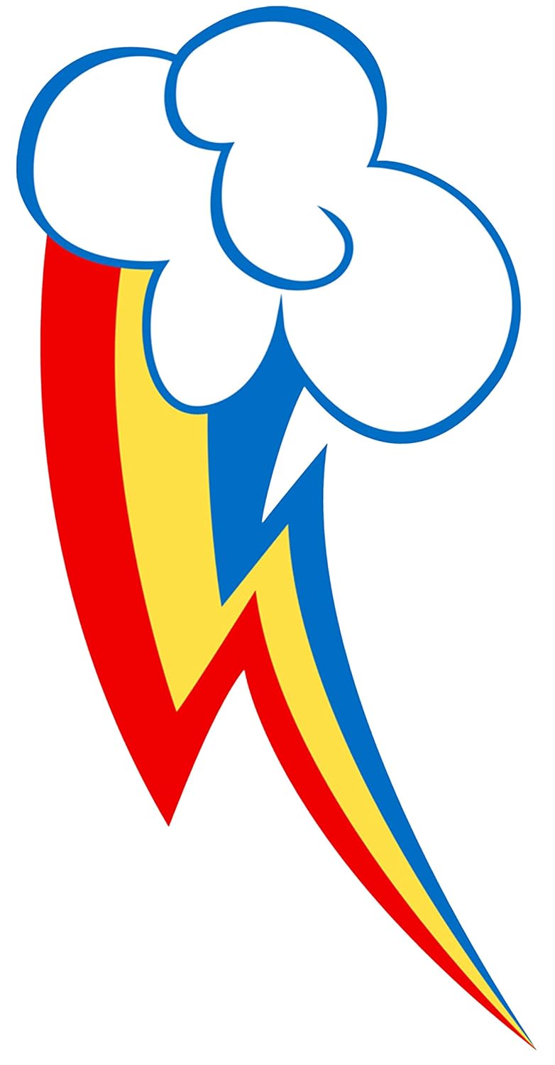 My Little Pony Rainbow Dash Cutie Mark Iron On Transfer for T-Shirts & Other Light Color Fabrics #2