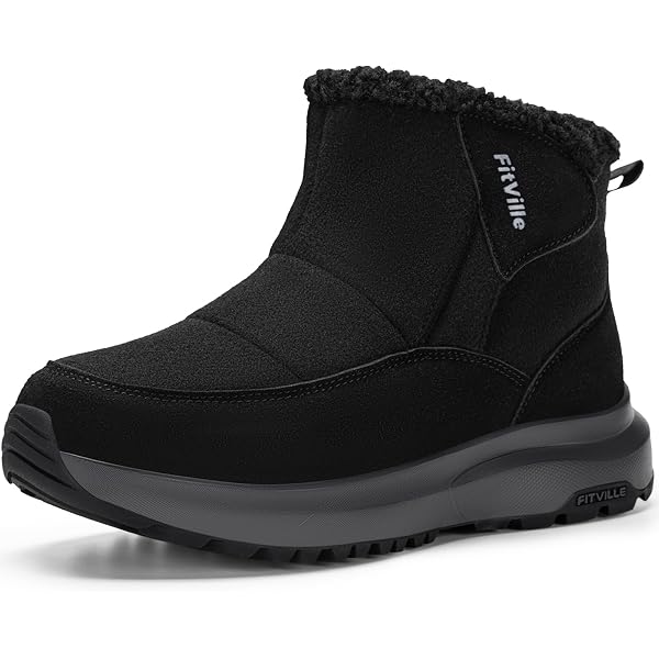 Amazon.com | FitVille Wide Snow Boots for Men Light Weight  display picture 1