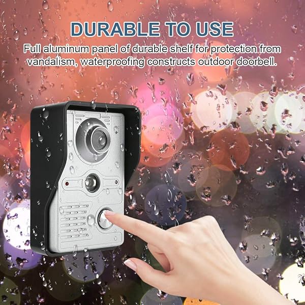 Video Trklingel Kit Trklingel Intercom Kit Smart berwachungskamera System Home Security System mit 7 Zoll TFT LCD Bildschirm Nachtsicht FunktionEU