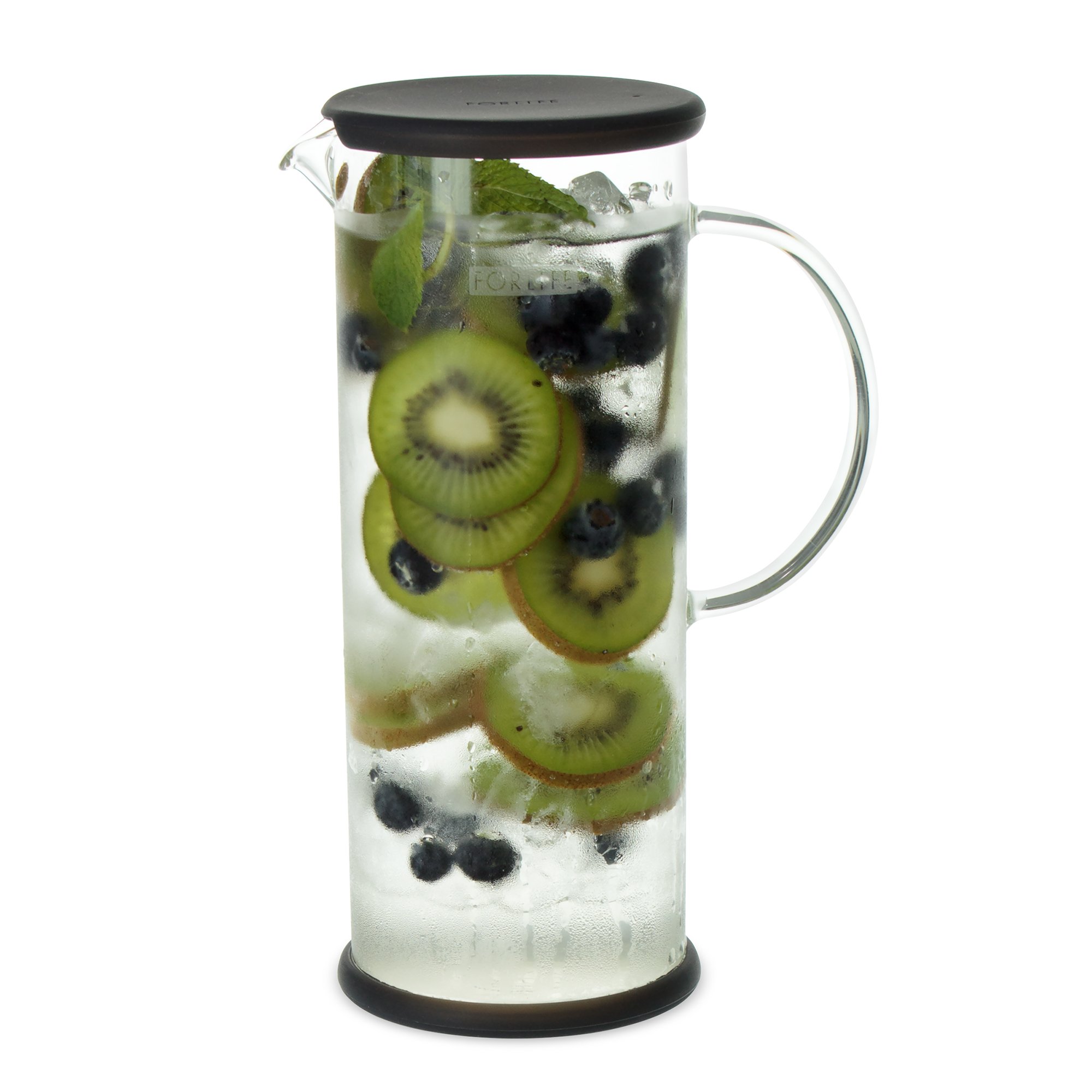 FORLIFE LUCENT Glass Iced Tea Jug with Capsule Infuser, 48Ounce