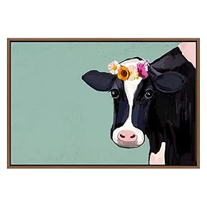 SIGNWIN Framed Canvas Wall Art Colorful Animals Abstract...