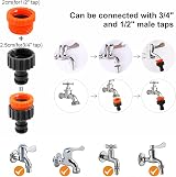 YAAVAAW Garden Hose Connectors Set 4 Quick Connectors 2 in 1 Adapter Taps view 3
