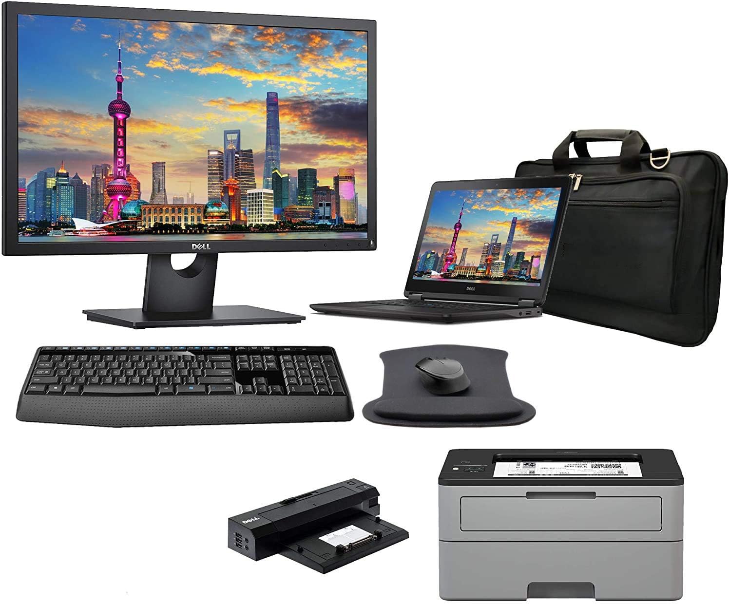 Amazon Com Dell Latitude E7450 All In One Laptop With 24 Inch Monitor Printer Docking Keyboard Mouse Laptop Bag Intel Core I7 5600u 8gb Ddr3l 250gb Ssd Win 10 Pro Office 365 Renewed Computers