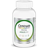 Centrum Minis Silver Multivitamin for Adults 50 Plus, Multimineral Supplement, Vitamin D3, B-Vitamins, Gluten Free, Non-GMO Ingredients, Supports Memory and Cognition in Older Adults - 320 Ct