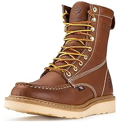 SUREWAY Mens 8 in Wedge Moc Soft/Steel Toe Work