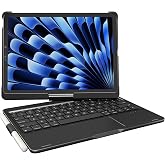 Keyboard Case iPad 10th 11th, Pro 11", Air 11" (M2-M4), (5th 4th Gen) Black | Pekarejue 360&deg; Rotatable, Trackpad, Backlit, Pencil Holder, Fit iPad A16, Air 11/10.9 inch, Pro 11" (1st-4th Gen, 2022-2018)