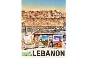 Lebanon Calendar 2025 - 2026: Plan Your Year with Monthly Planner Jan 2025 to Dec 2026, Beautiful Photography, US Holidays - 