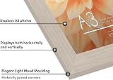 Americanflat A3 Picture Frame Light Wood Engineered Wood Shatter Glass view 3