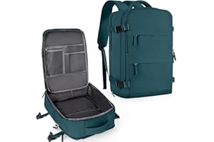 coowoz Travel Backpack For Women Men,Carry On Backpack,Hiking Backpack Waterproof Outdoor Sports Rucksack Casual Daypack Travel Essentials(Peacock Blue)