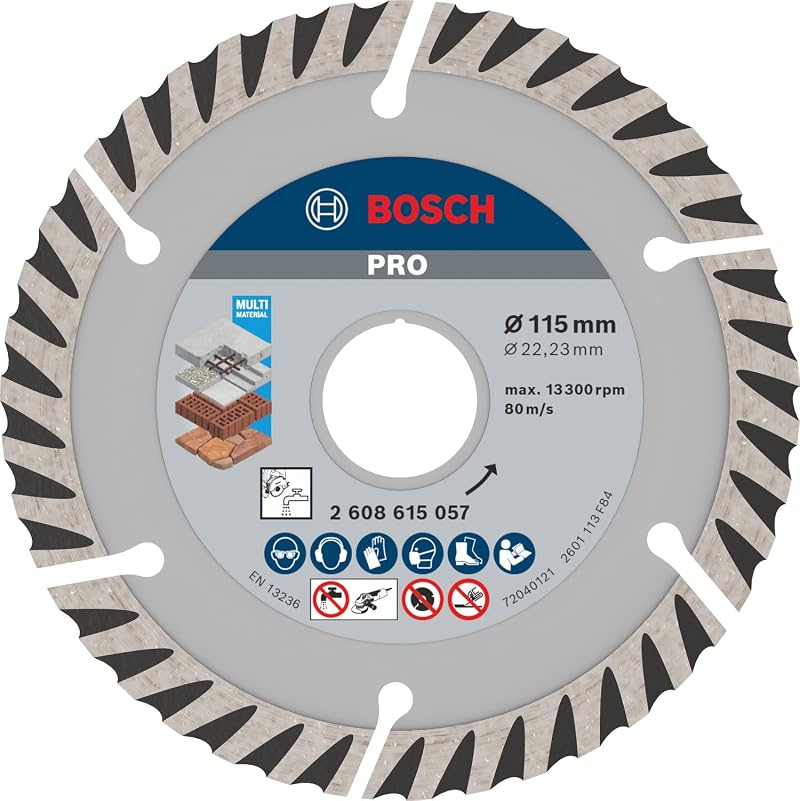 Bosch PRO Diamond Cutting Disc 115 mm 22.23 bore for small angle grinders