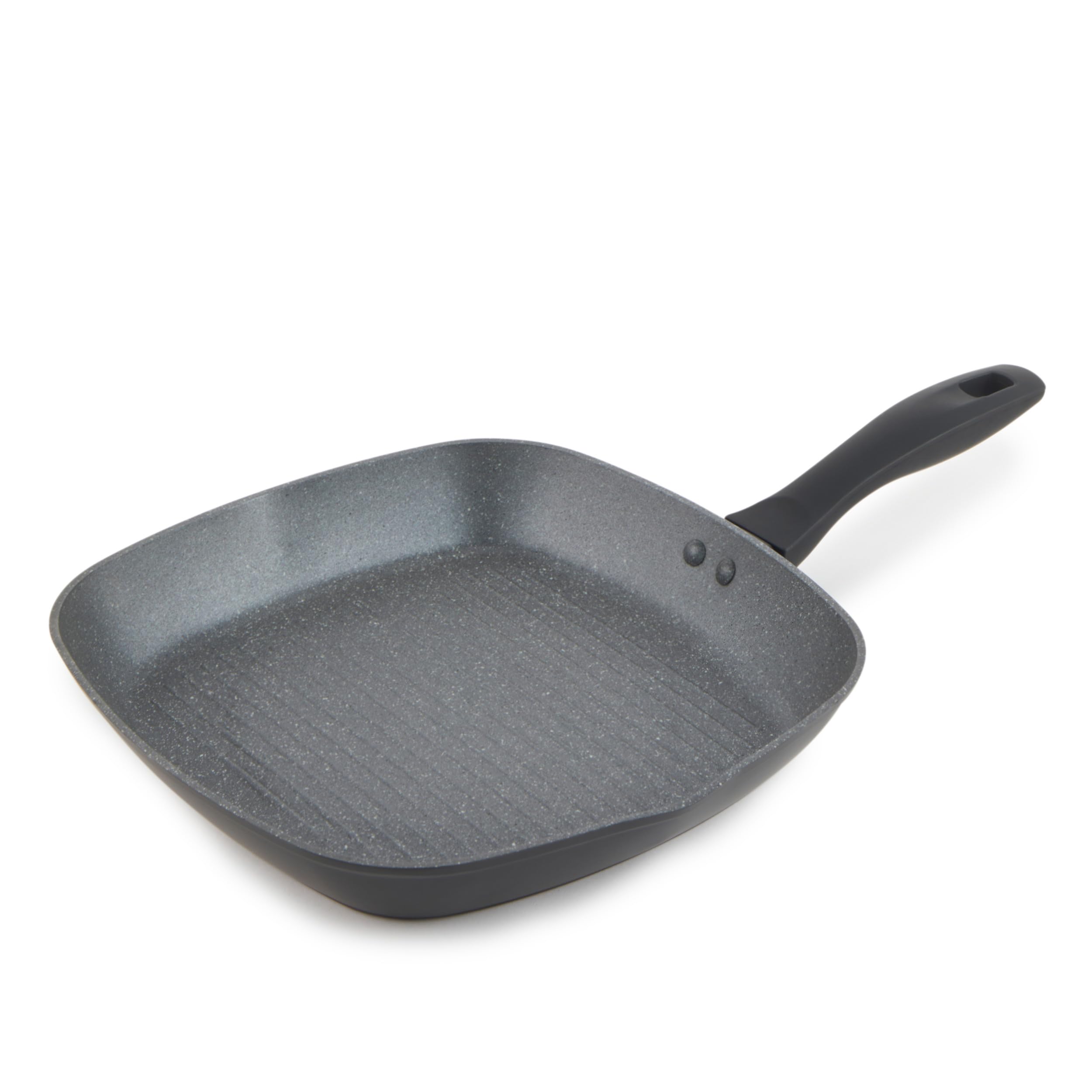 Russell Hobbs RH02813EU7 Metallic Marble Griddle Pan - 28cm, Non-Stick, Universal Cookware, Grill, Fry, Sear, Suitable for All Hob Types Including Induction, Cook Using Little to No Oil