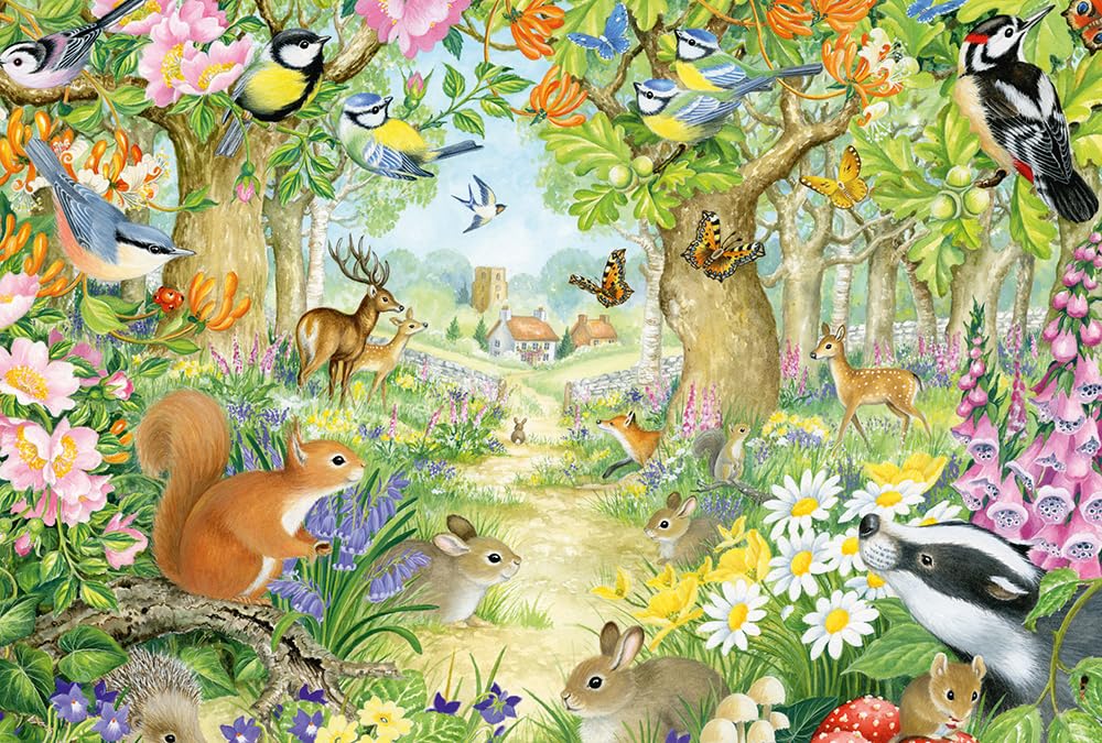 Schmidt Spiele 56370 Animals in The Forest, Jigsaw Puzzle, 100 Piece
