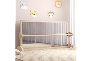 GOFEI 3-in-1 Montessori Mirror with Baby Pull Bar for Toddlers – Ideal for Nurseries, Home Learning, and Kids' Classrooms