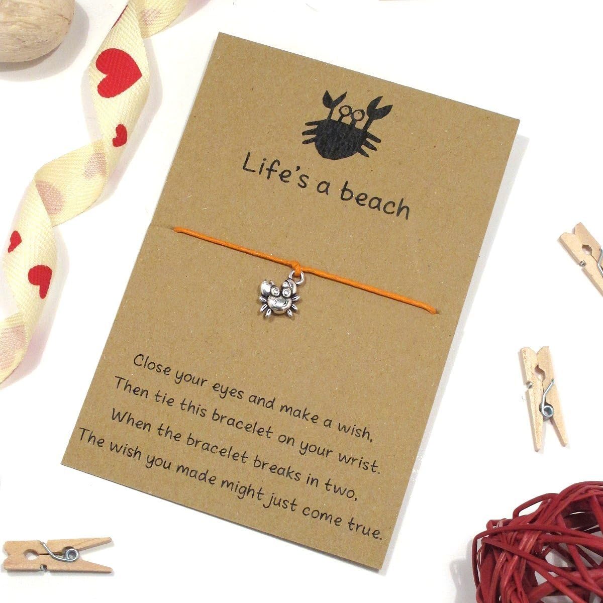 GenericLife's A Beach Crab Charm Wish Bracelet