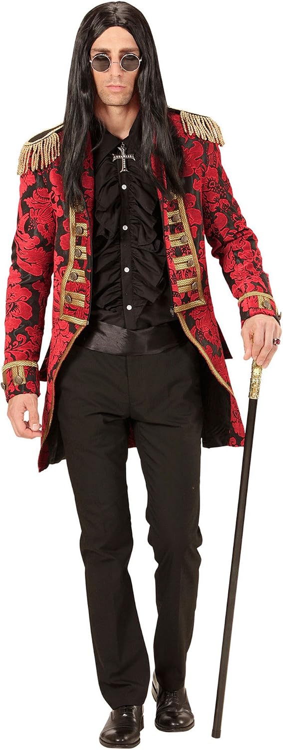 Widmann men's tailcoat, Jacquard parade costume, Red, XL - Image 5