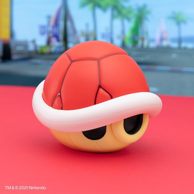 Super Mario Lampe Coquille Rouge avec Sons - Marchandise Nintendo Officielle, Décor Maison Gaming, Lampe Salle de Jeu
