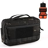 VOTAGOO GEAR Tactical Toiletry Bag Hygiene Bag EDC Military Tool Molle Pouches Small Dopp Kit Travel Shower Bag for Men