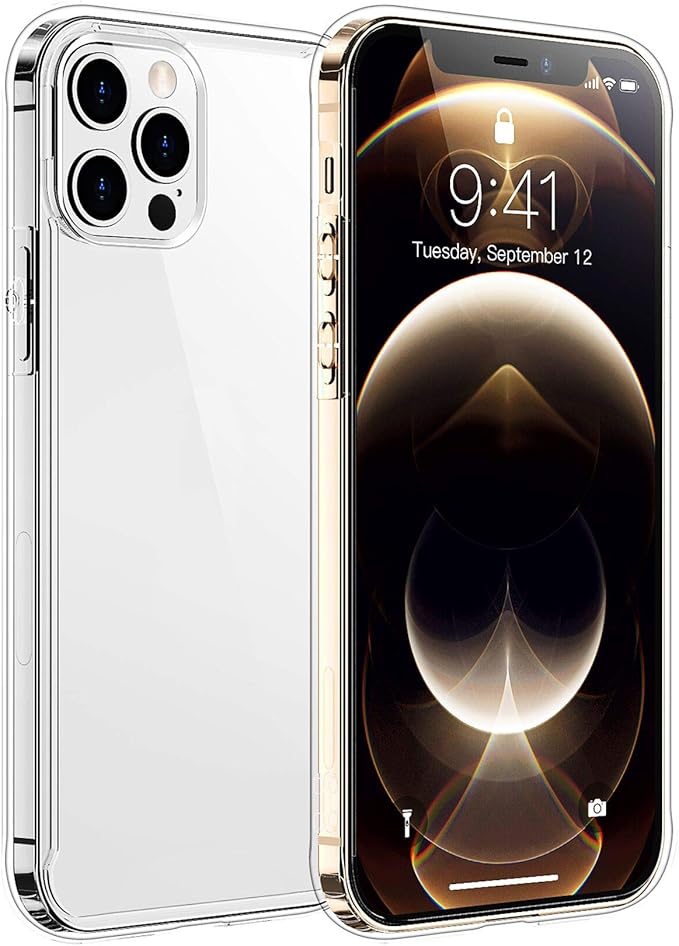 Coofine Clear Case Compatible With Iphone 12 Pro Max Case Ultra Clear Anti Scratch Anti Yellow Cover For 6 7 Inch Clear Amazon Co Uk Electronics