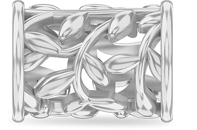 Endless Jewellery Damen Twisted Blätter Silber Charm