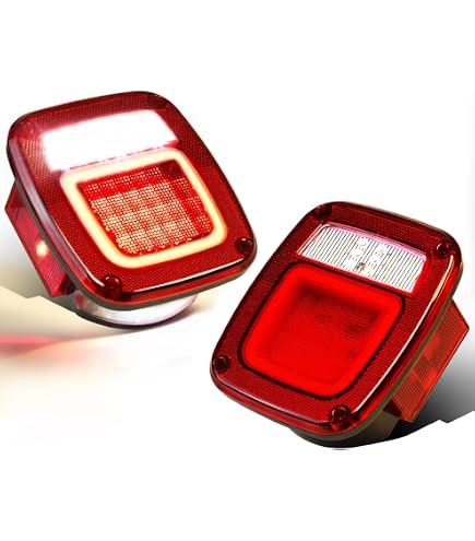 Amazon.com: Omix-Ada | 12403.47 | Tail Light Assembly, Left, Black