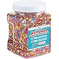 Dye Free Sprinkles - NATURAL Rainbow Sprinkle - No Artificial Dyes - 1.5 Pounds - 100% Natural, Gluten Free, Vegan, Lactose F