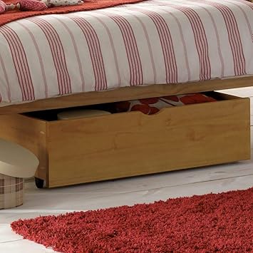 Wheelie Bin Happy Beds Pine Drawer On Wheels Traditional Underbed