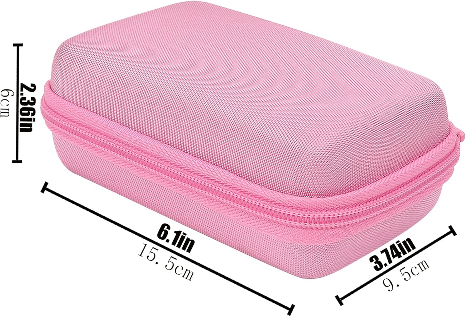 Aenllosi Hart Tasche Hülle für Phomemo D30/Phomemo D35/COLORWING D30/Memoking D30 Bluetooth Label Printer Label Maker (nur Tasche) (Rosa) 7