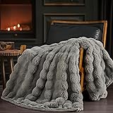 EverGrace Ultra Soft Luxury Fluffy Faux Rabbit Fur