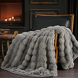 EverGrace Ultra Soft Luxury Fluffy Faux Rabbit Fur