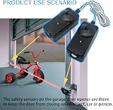Nexjy 41A5034 G801CB-P Safety Sensor Kit for Liftmaster Chamberlain Sears view 2