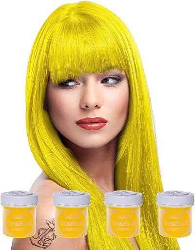 La Riche Directions Set of 4 Fluorescent Glow Hair Colour 88ml Jars