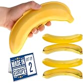 Crystalia Banana Case 23 cm, 2 Packs, Reusable Premium Quality Protector, 100% BPA-Free Banana Saver Case, Dishwasher Safe, Fruit Keep Fresh Container