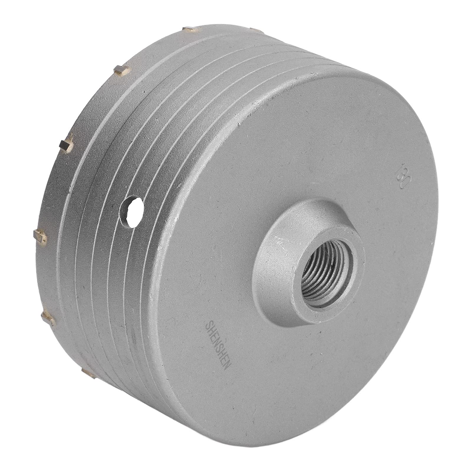 130mm Carbide Concrete Drill Hole Saw Hole Saw Drill Bit Drilling Electric Drill Cutting Tool Cemented Carbide Concrete Brick Work Wall Stone Drilling Air Conditioner Installation Etc.