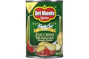 GENERIC Del Monte Canned Seasoned Vegetables Zucchini with Italian Style Tomato Sauce, 14.5-Ounce (Pack of 6)
