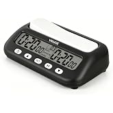 VINJOE Chess Clock Digital Chess Timer Professional for Board Games,Portable Digital Chess Clock &amp; Game Timer with Basic,Bonus,Delay and Positive Time Features Best Gifts for Christmas(Without Battery