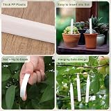 KINGLAKE 100Pcs Plant Labels White Plastic Markers for Outdoor Garden 12x1.3cm view 3