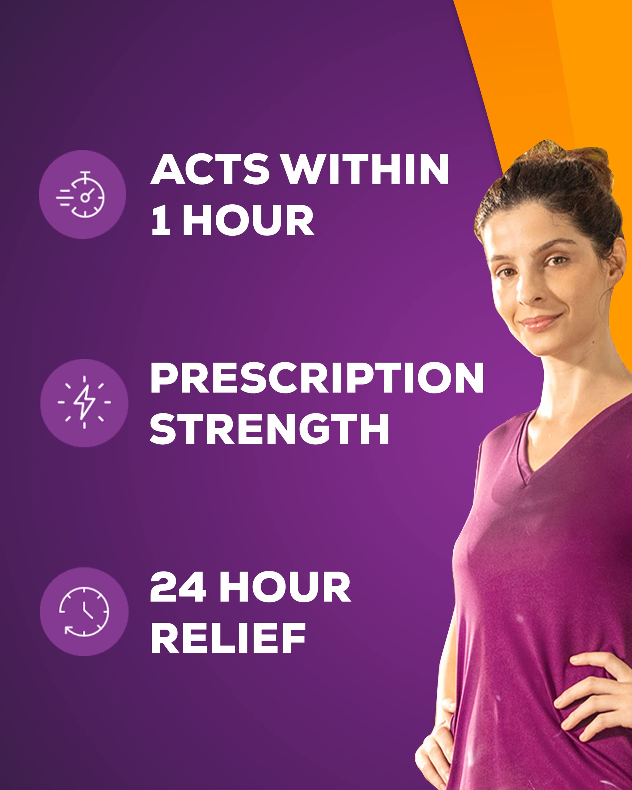 Allevia Hayfever Allergy Tablets, Prescription Strength 120 mg Fexofenadine, 24hr Relief Acts Within 1 Hour, Including Sneezing, Watery Eyes, Itchy and Runny Nose, 7 Tablets