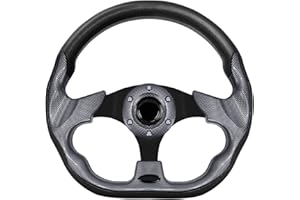 MOTAFAR Golf Cart Steering Wheel with Ergonomic Design Universal Fit for Golf Cart Club Car EZGO RXV & TXT, Yamaha, Precedent Tempo, DS