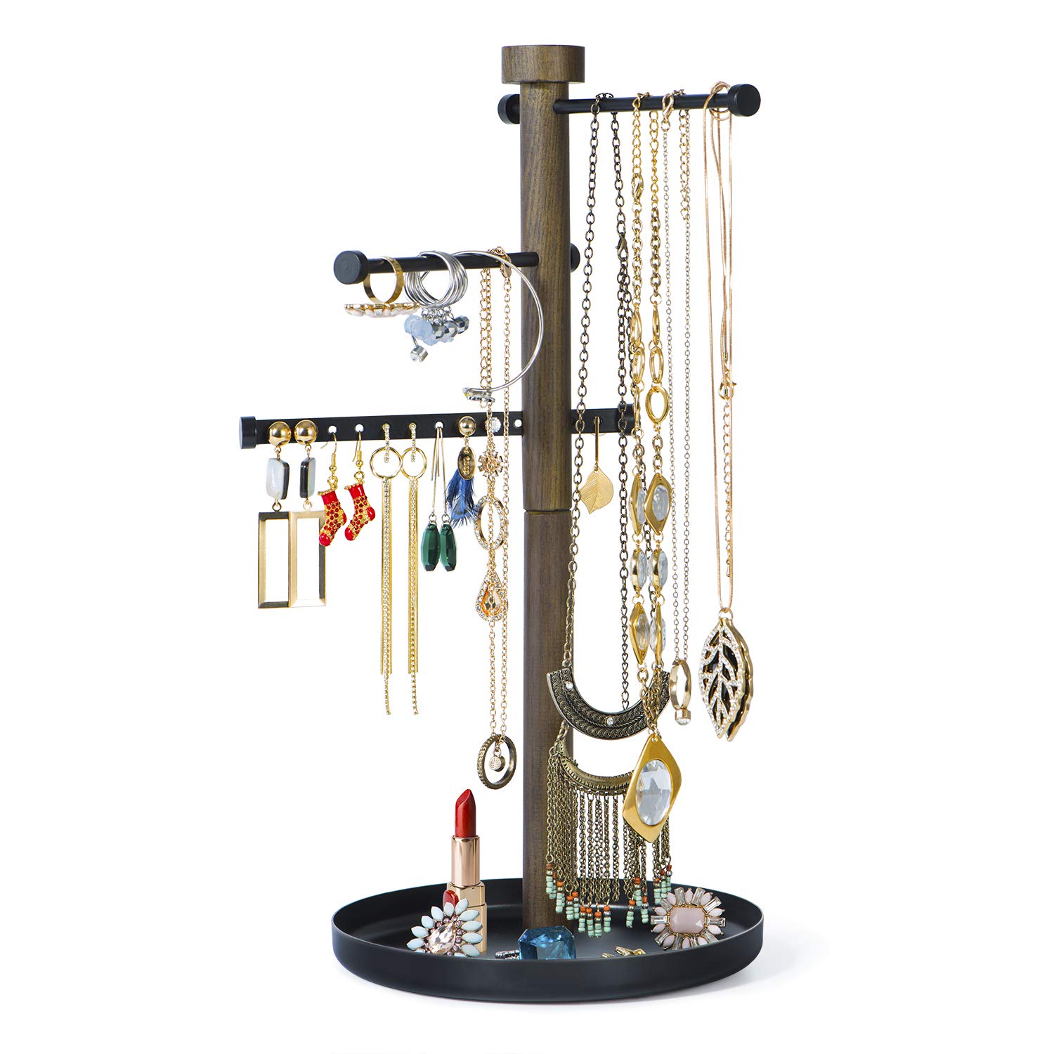 SRIWATANA Jewerly Organizer, Sign Post Jewelry Tree Stand Necklace