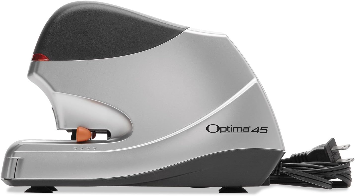 Swingline 48209 Optima 45 Electric Stapler Value Pack, 45 Sheet Cap, Silver : Heavy Duty Desk Staplers : Office Products