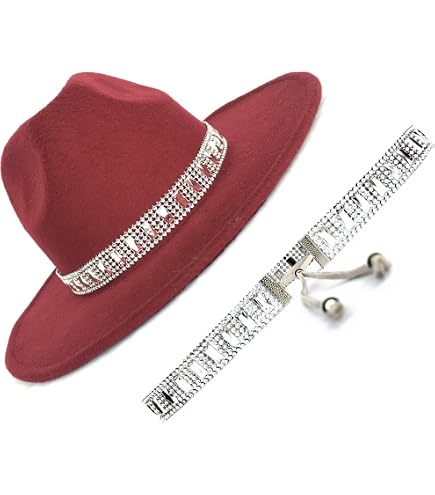 Hotop 6 Pcs Bling Rhinestone Hat Band Rhinestone Cowboy Hat  display picture 2