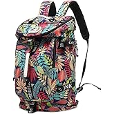 Kalesi Floral Gym Duffle Bag Backpack 4 ways for Women Waterproof with Shoes Compartment for travel Sport Hiking laptop Lightweight