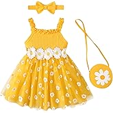 Renotemy Baby Girl Flower Dress Tutu Birthday Wedding Princess Party Fairy Halter Dresses Photography for 0-18 Months Girls